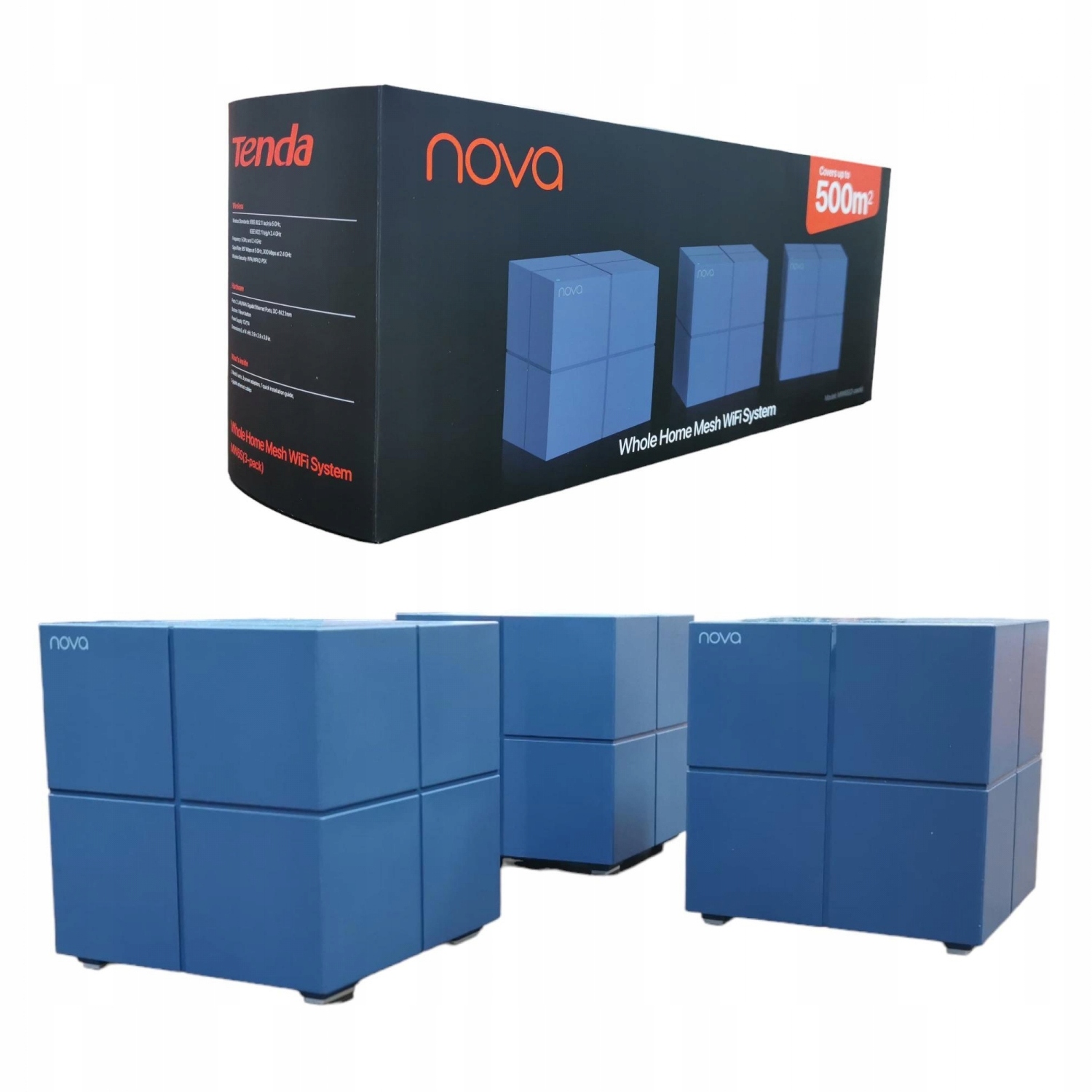 Zestaw routerów Mesh Tenda Nova MW6S Blue (3-pack)