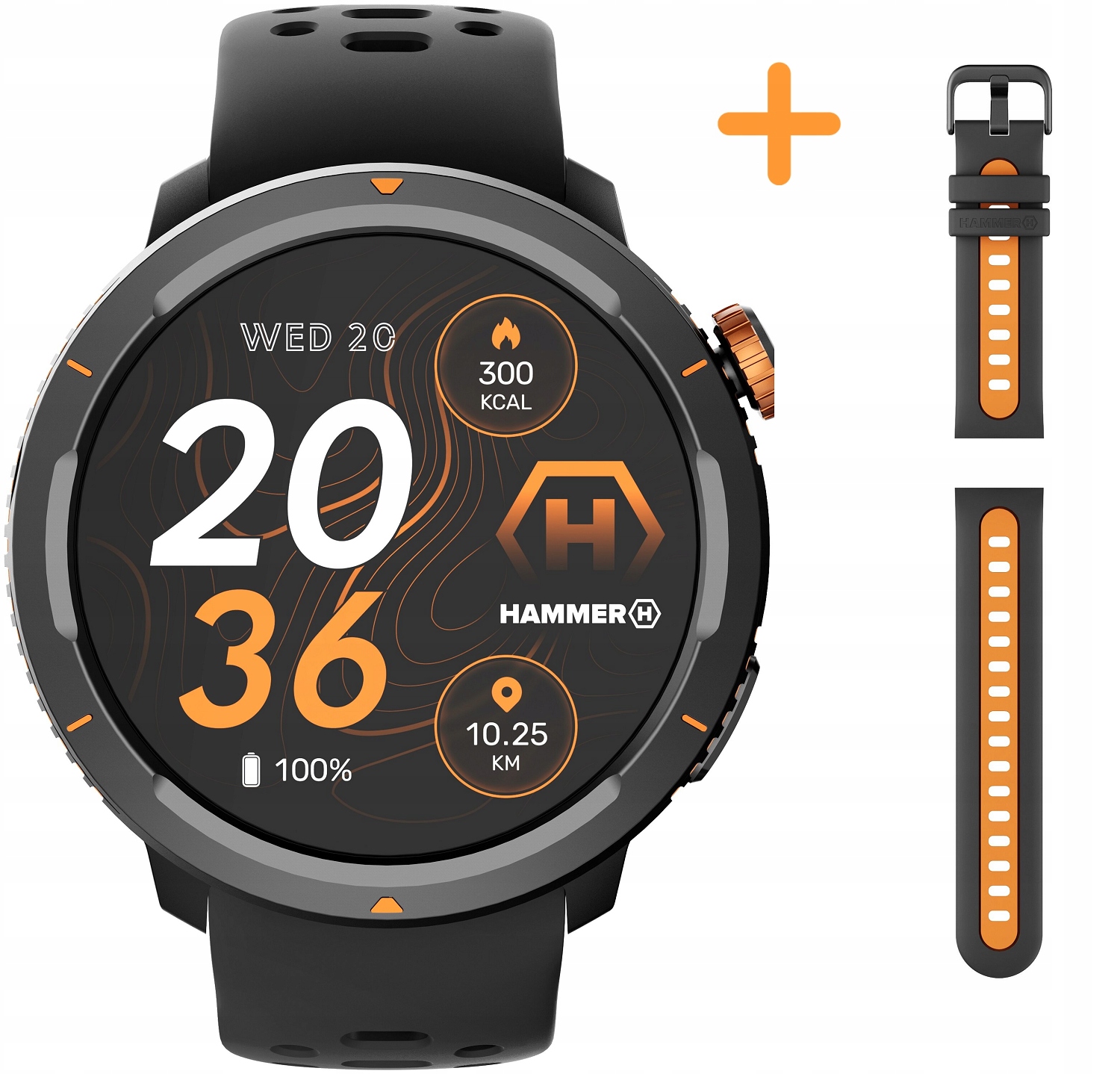Inteligentné hodinky Hammer Watch 2 Lite dodatočný remienok 5902983631095