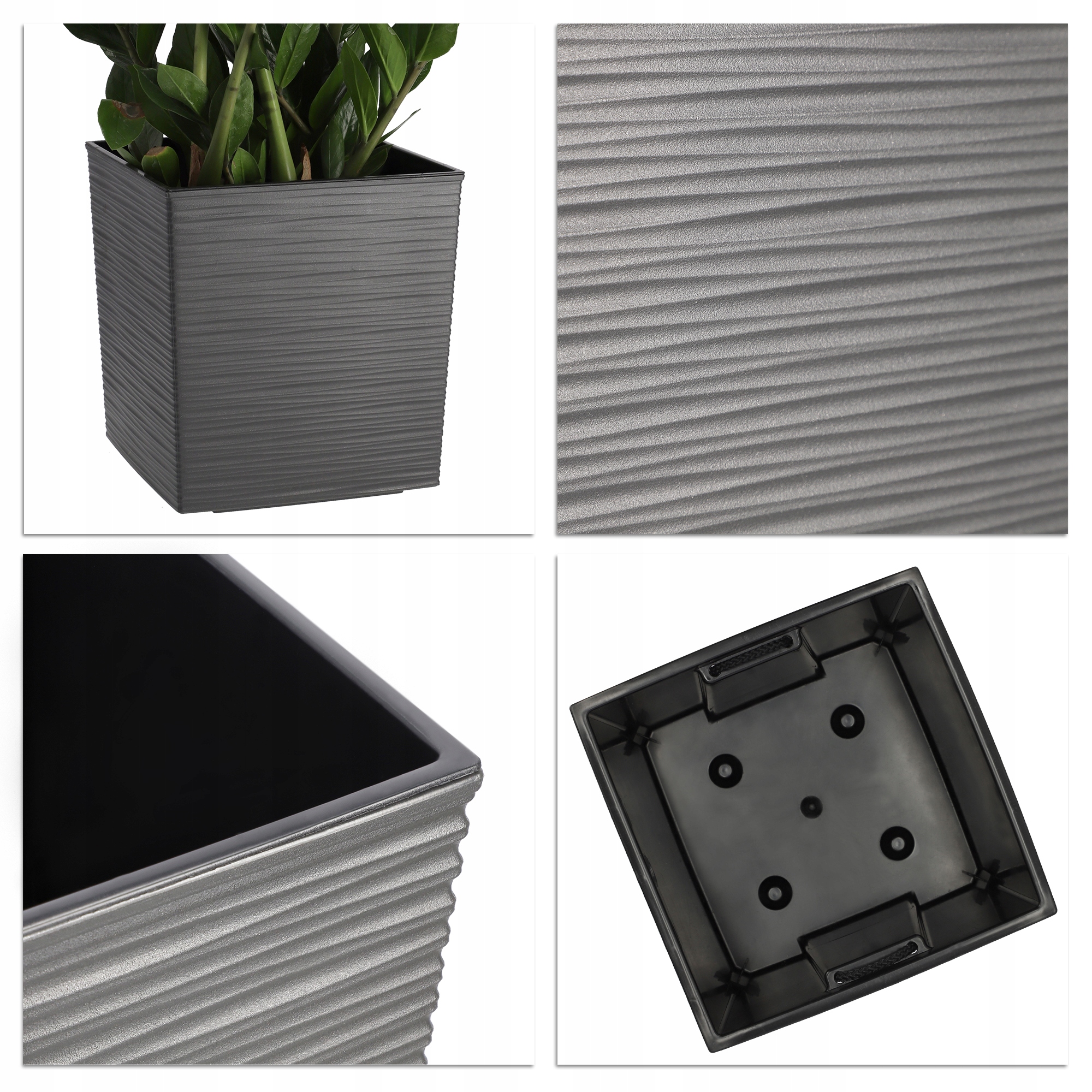 DONICZKA DONICA OSŁONKA Z WKŁADEM SZARY 40cm Marka Kadax