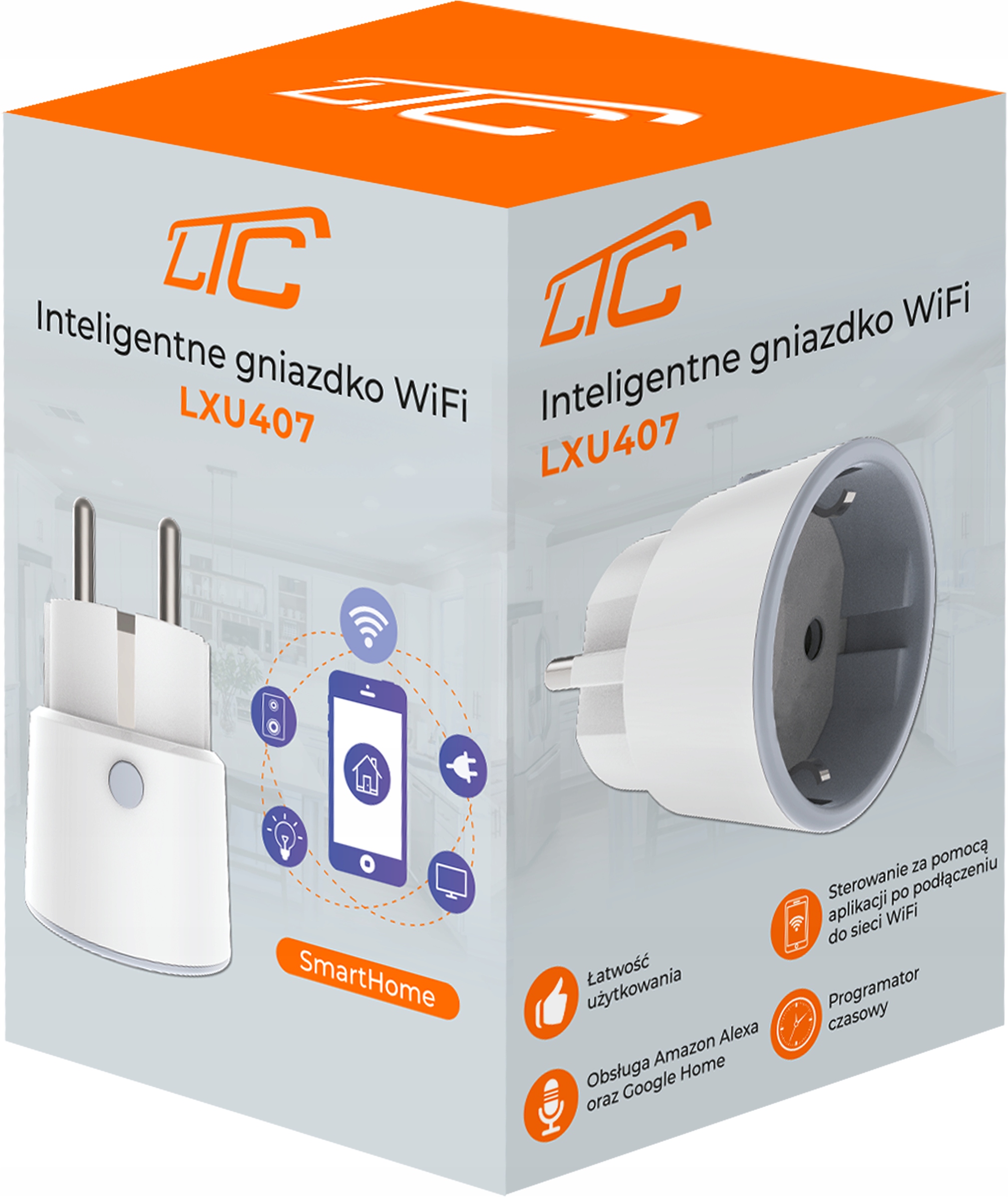 2× INTELIGENTNE GNIAZDKO WiFi SMART TUYA WATOMIERZ PROGRAMATOR TIMER EAN (GTIN) 5902270774399
