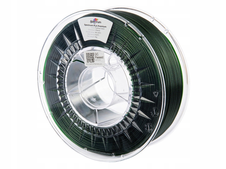 Pla filament Spectrum Filaments 1,75 mm 1 kg FlipFlop zelený