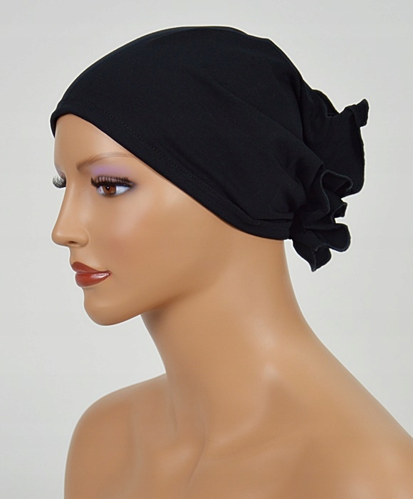 

Turban Luba Be-czarny bawełna turbany Eva Design