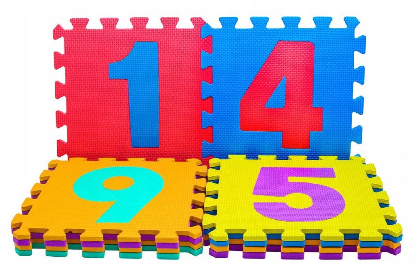 MATA PIANKOWA EVA PUZZLE PIANKOWE CYFRY GRUBA MATA EDUKACYJNA CYFRY KOJEC