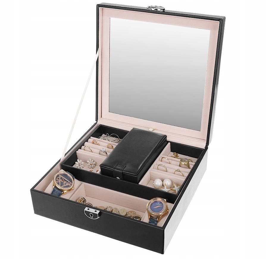 Вместительный органайзер-шкатулка, элегантный футляр-коробка для ювелирных часов, другие бренды