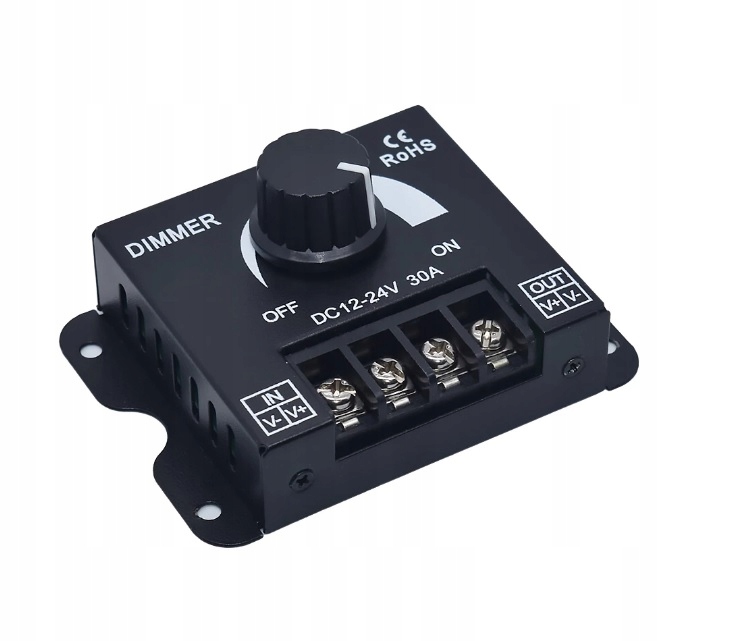 

Ściemniacz Led Dimmer regulator 12V 24V 30A 360W