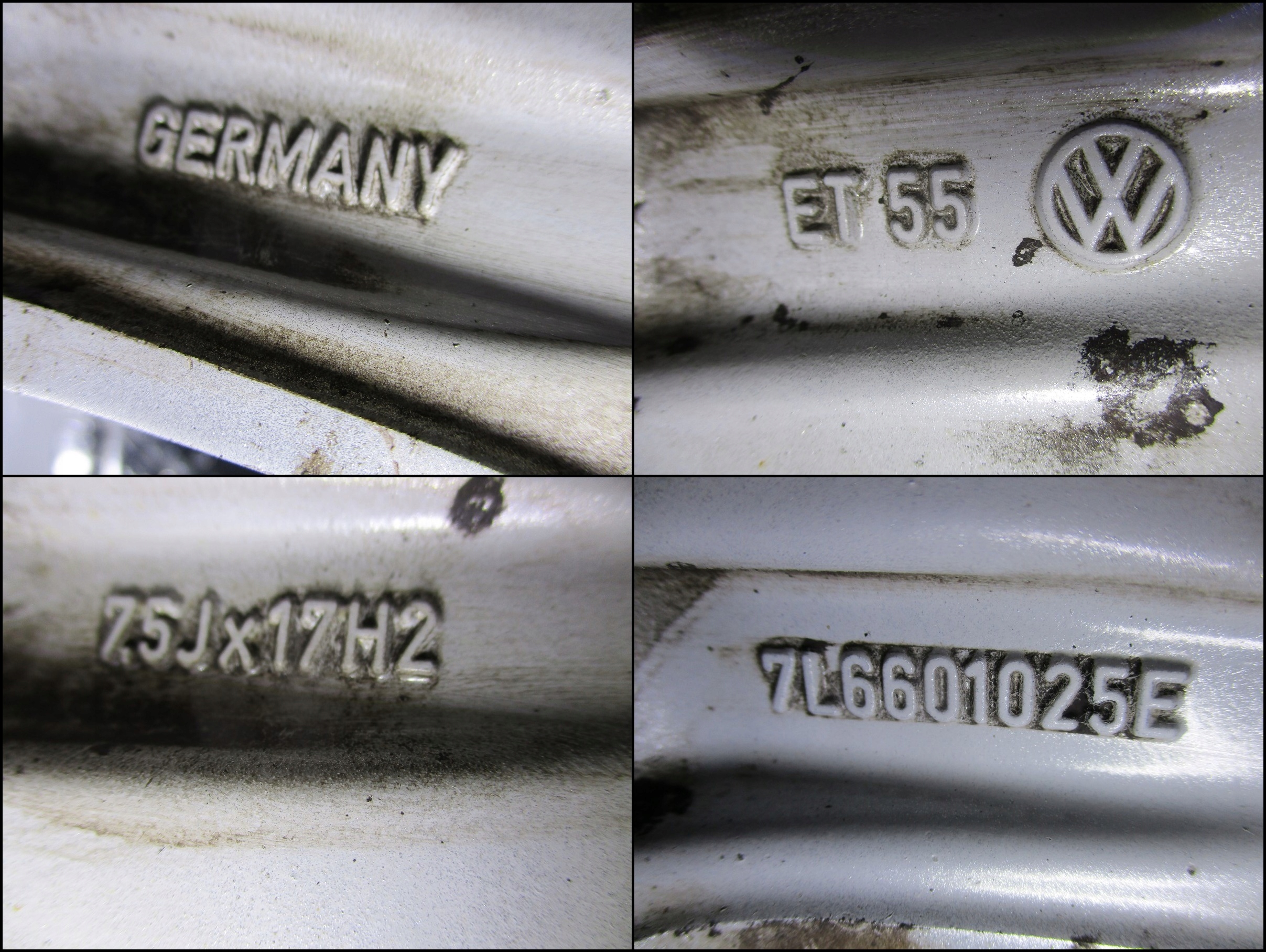 wheels discs tyres VW Touareg 7L6 R17 4 6 MM