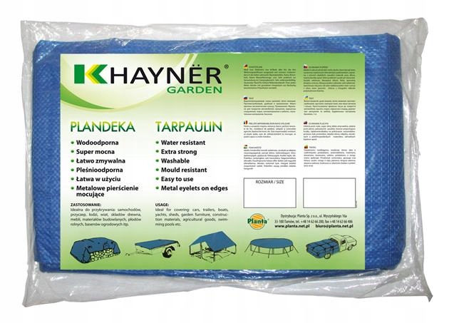 

Plandeka Okryciowa Niebieska K. Garden 6X6M 70G