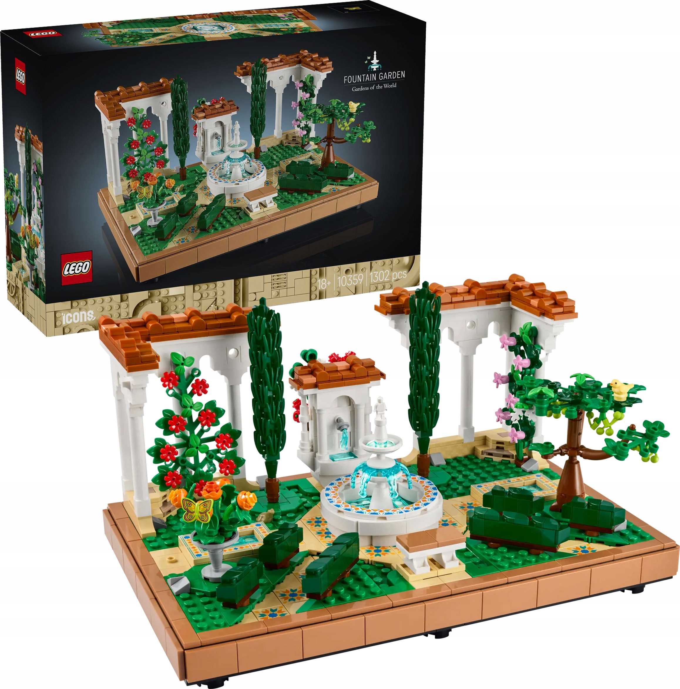 Lego Icons Fontána v zahradě 10359