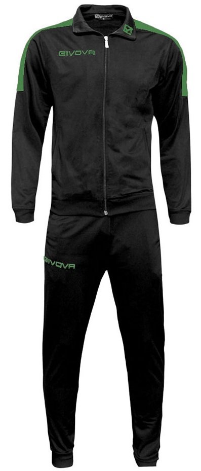 Givova TR033, unisex, Nero-Verde, 3XS