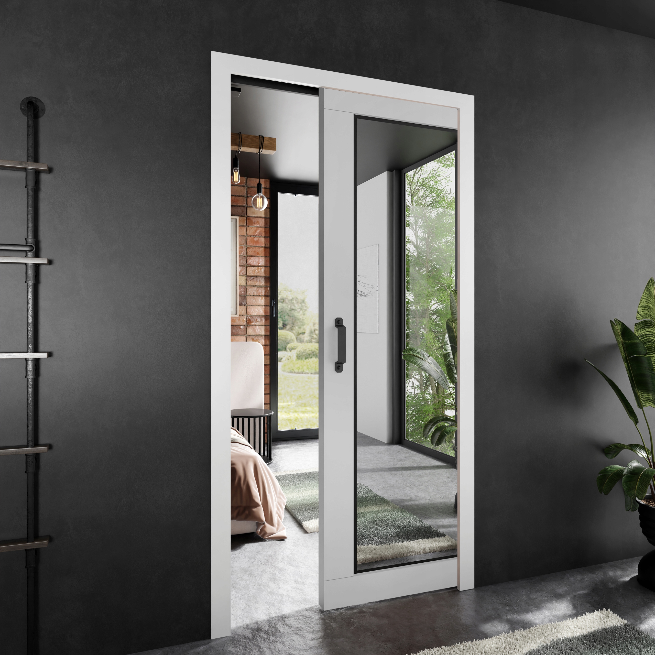 Posuvné dveře Stark Paladio 7 bílá 80 kazeta dveří