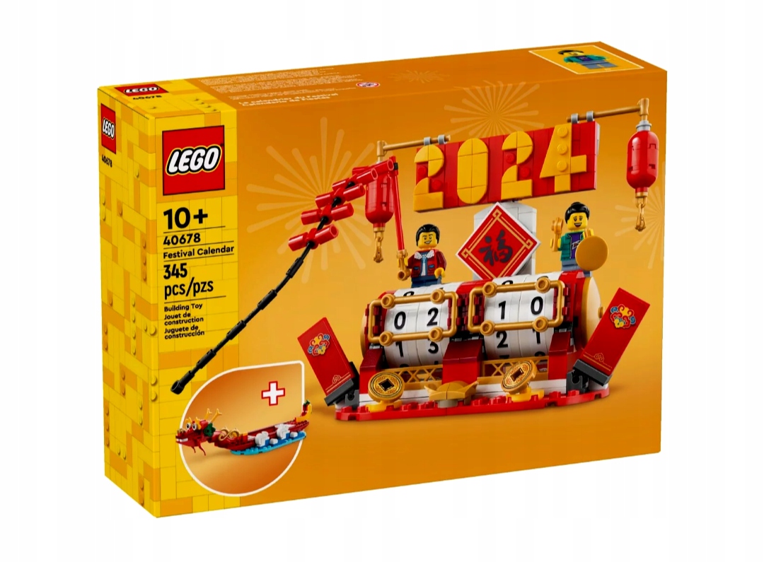 Originální Lego 40678 Festivalový kalendář 345 dílků. Otočný Nový