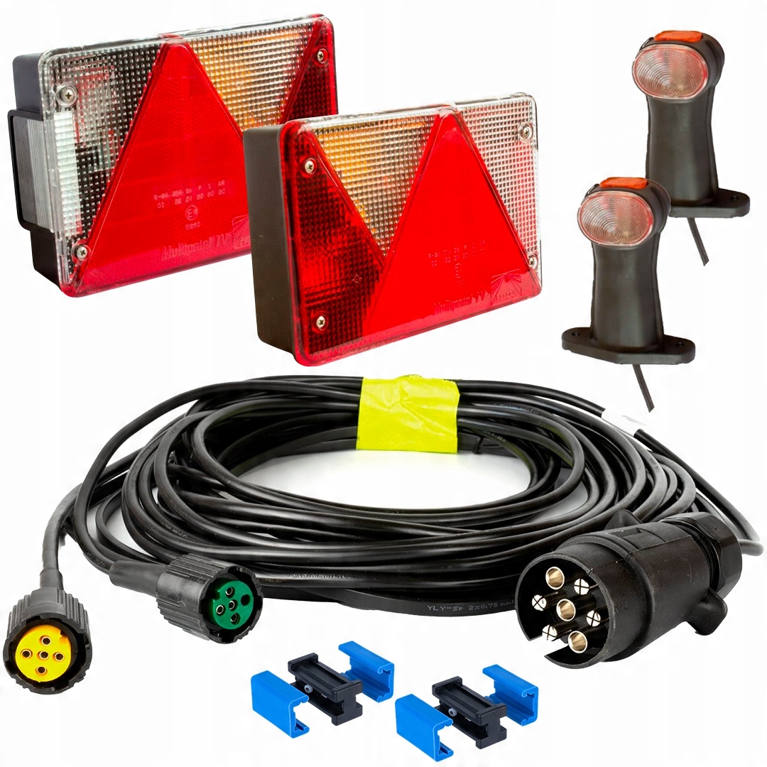 

Zestaw: Lampy tylne obrysowe wiązka 4,5m 7-pin