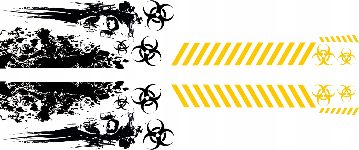 NAKLEJKI na Auto MOTYW BIO HAZARD CZASZKA 94x700cm Producent code MG1129
