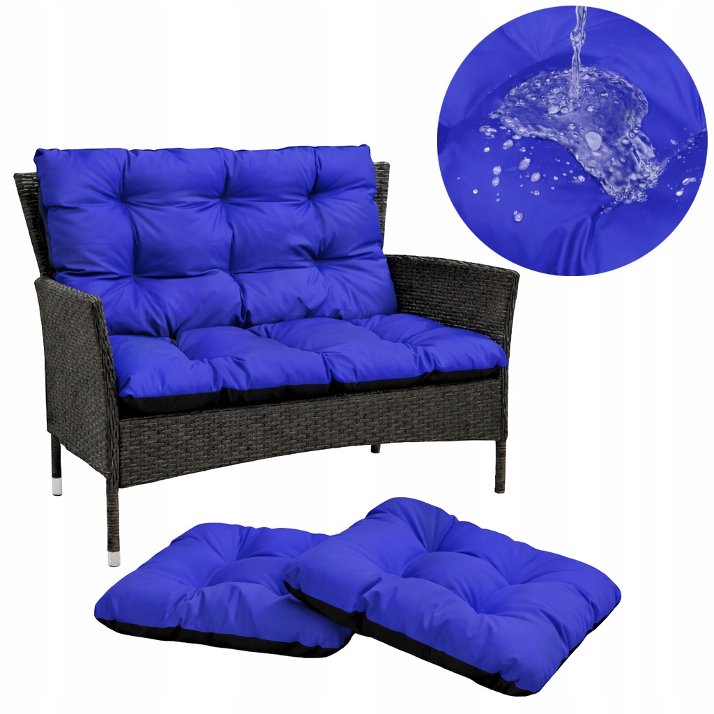 Set polštář na houpačkovou lavici 100x60x50 2x45/45 Chrpa