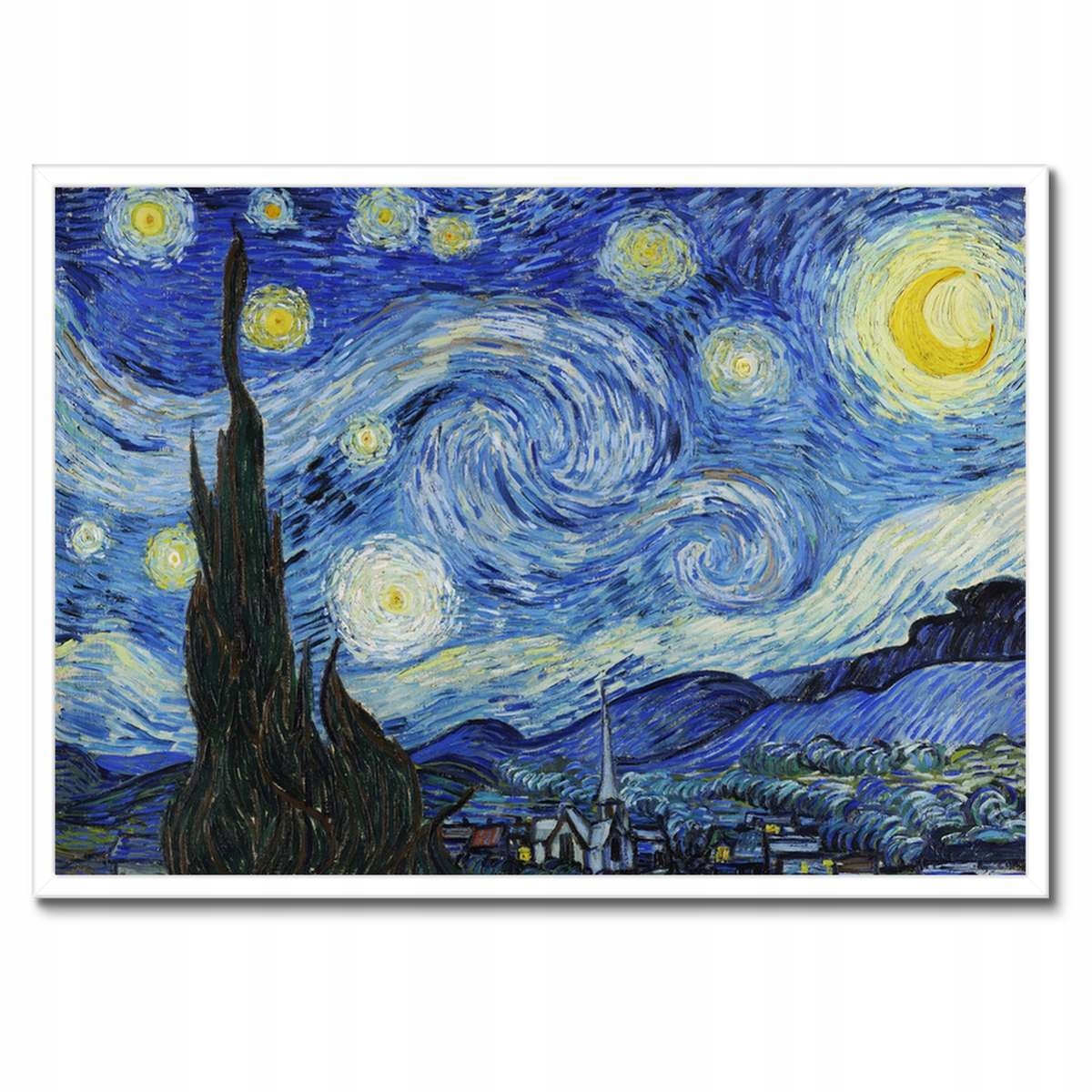 Plakáty v rámu 70x50 Hvězdná noc Van Gogh