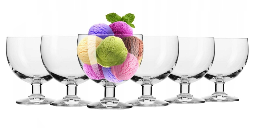 

Krosno Tasting Pucharki czarki na lody desery 6szt