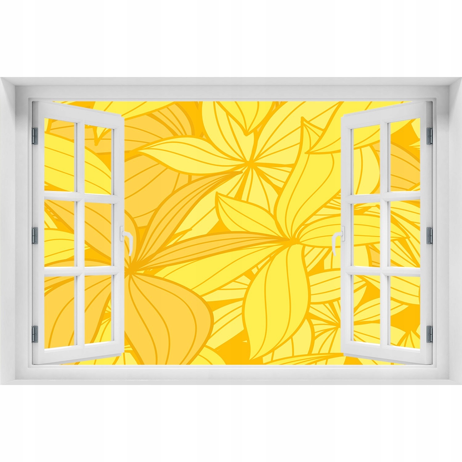 

Samoprzylepna Naklejka ścienna Żółte kwiaty tło