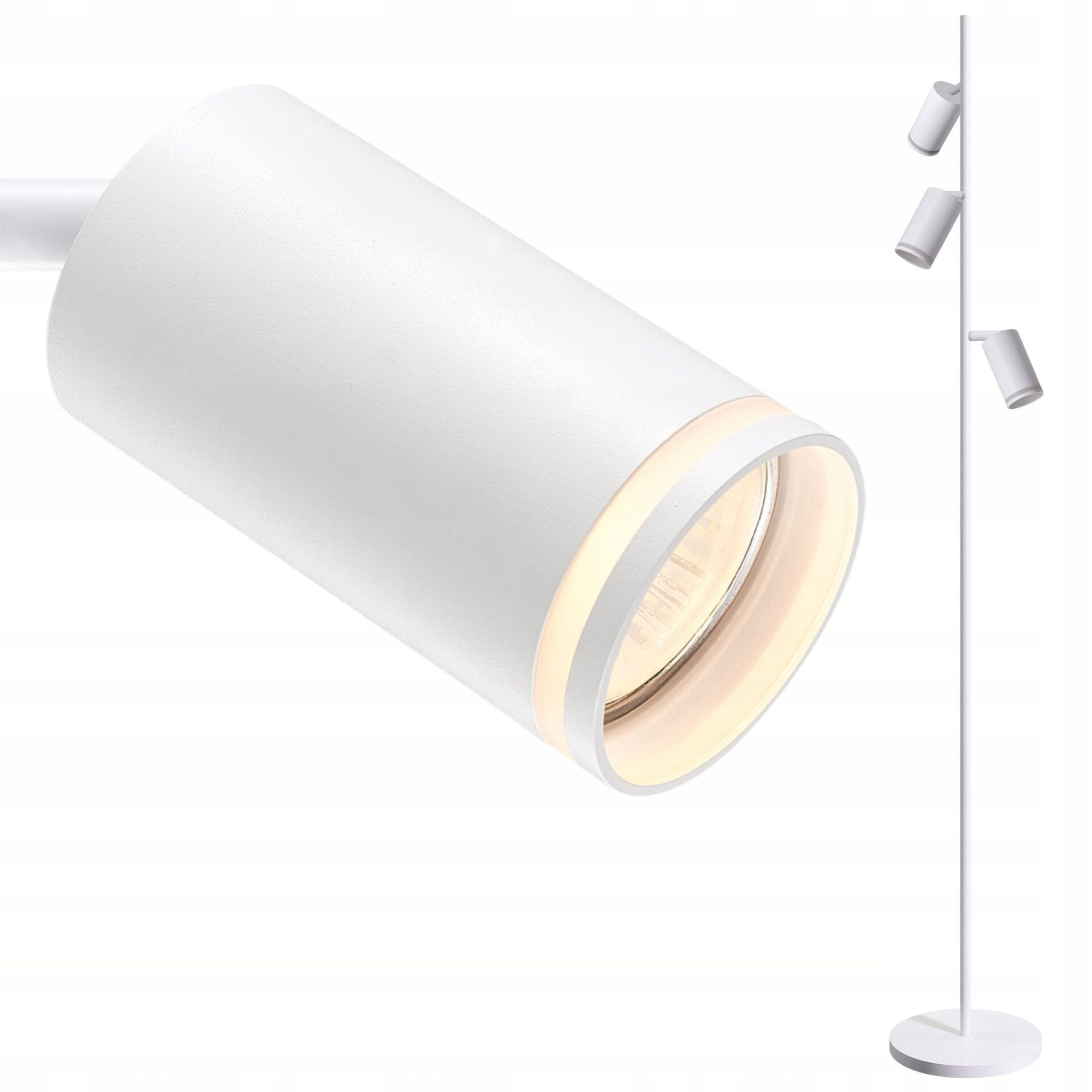 Stojací podlahová lampa 3x GU10 Bílá Paris Sanico Goldlux