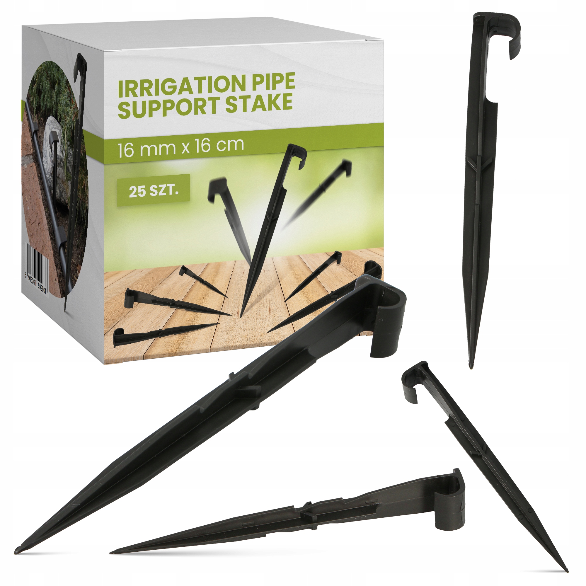 

25x Szpilka Uchwyt Węża Linii Kroplującej 16 mm