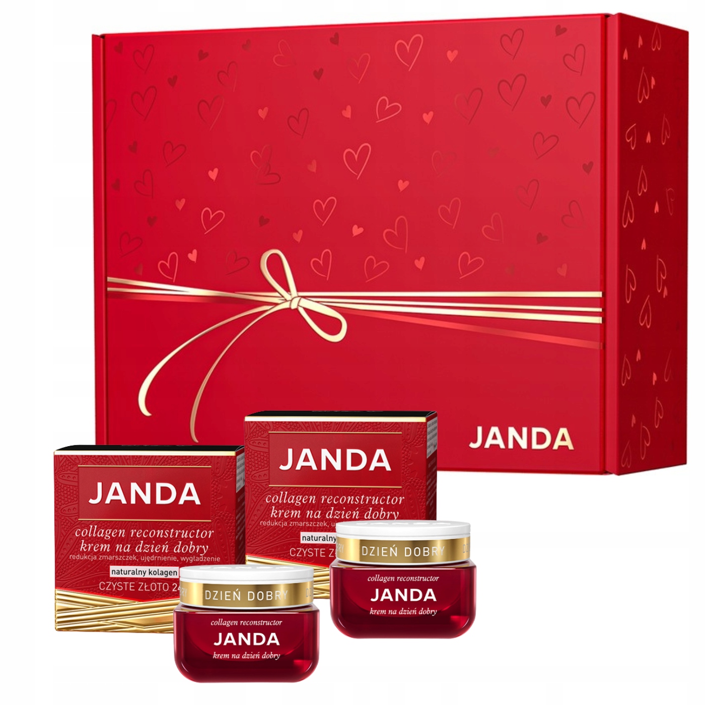 Janda Duopack denní krém s kolagenem rekonstruktorem x2 dárková Krabička