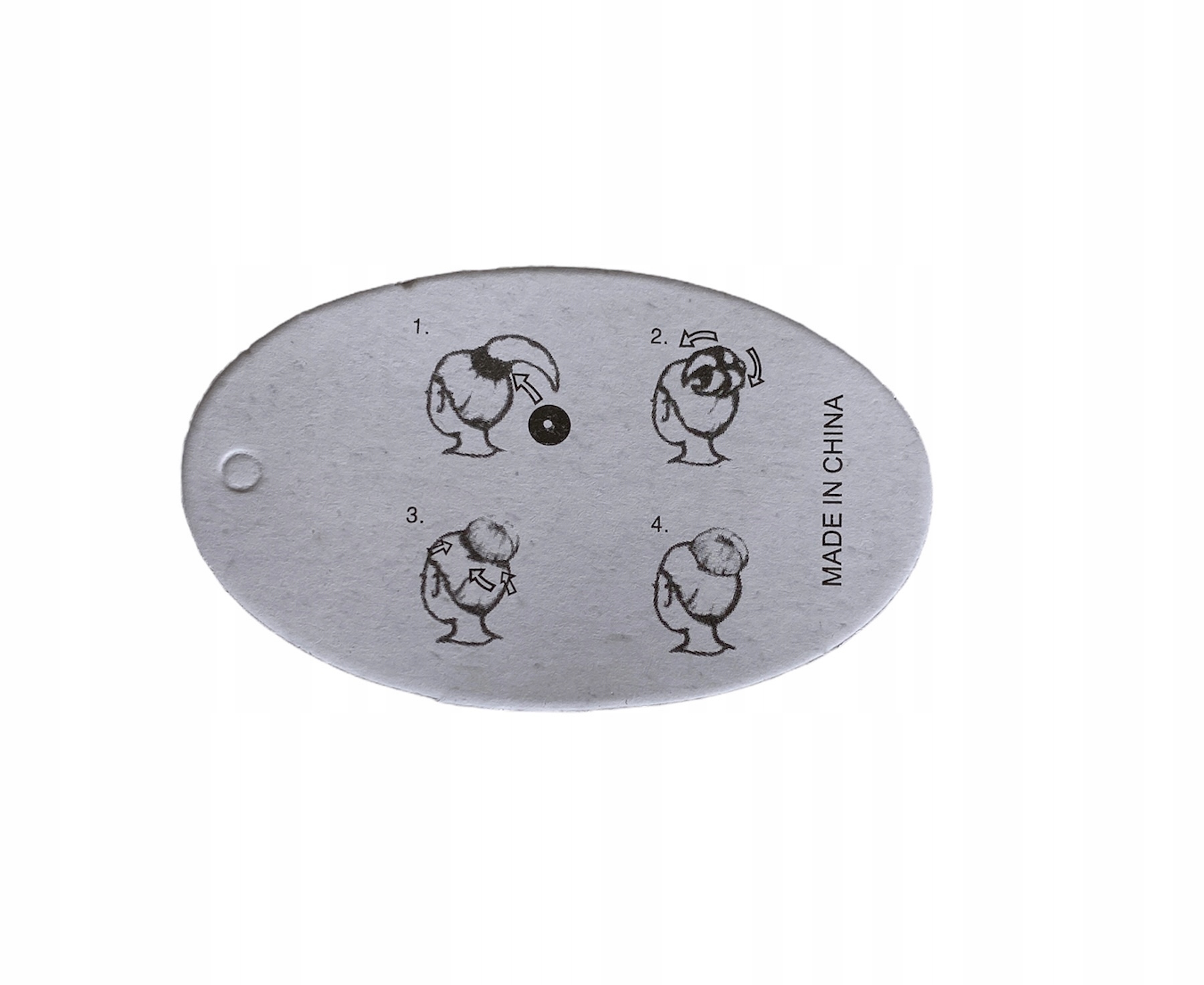 WYPEŁNIACZ DO KOKA WŁOSÓW DONUT BRĄZ 6,5 CM Marka Inna marka