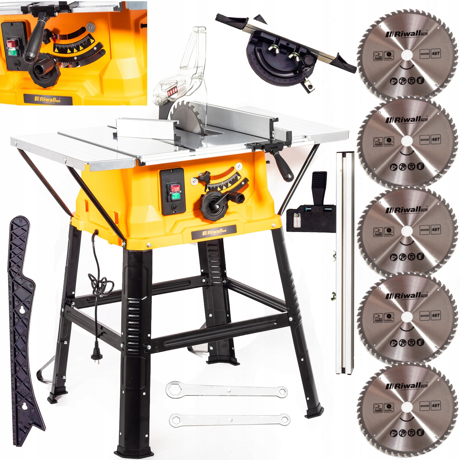 NAJMOCNIEJSZA KRAJZEGA PIŁA STOŁOWA PILARKA PRZECINARKA DO DREWNA RIWALL ST EAN (GTIN) 8595123405075