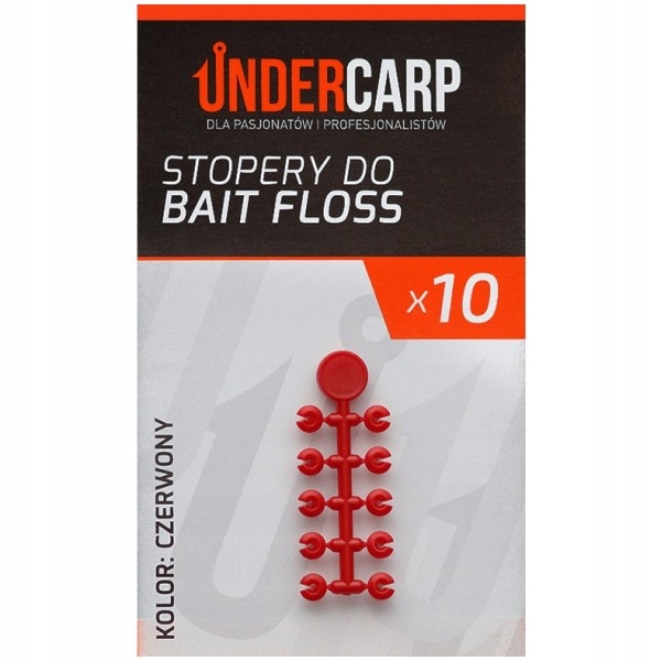 Stopery do Bait Floss czerwony Undercarp