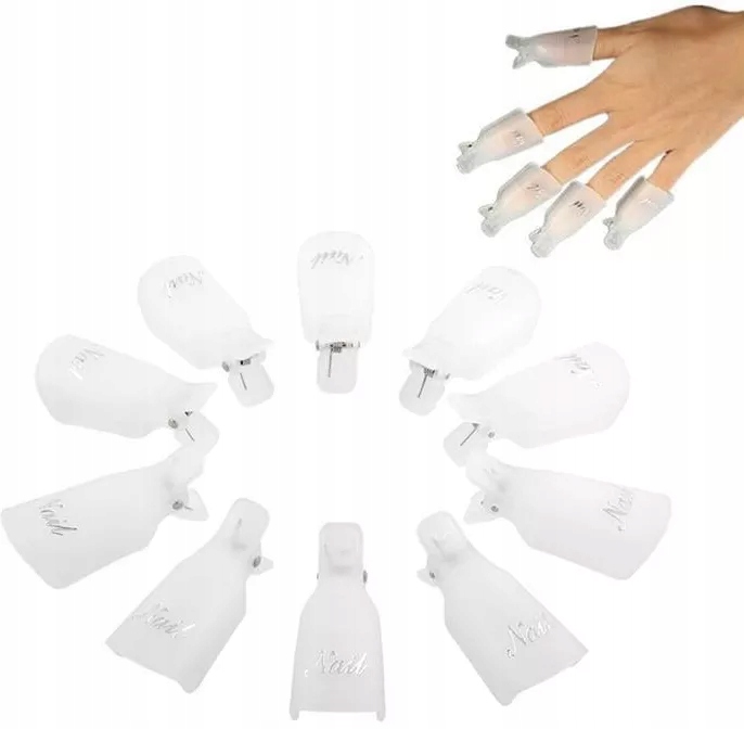 

Klipsy Do Manicure Hybrydowego Hybryda Żel 10 Szt