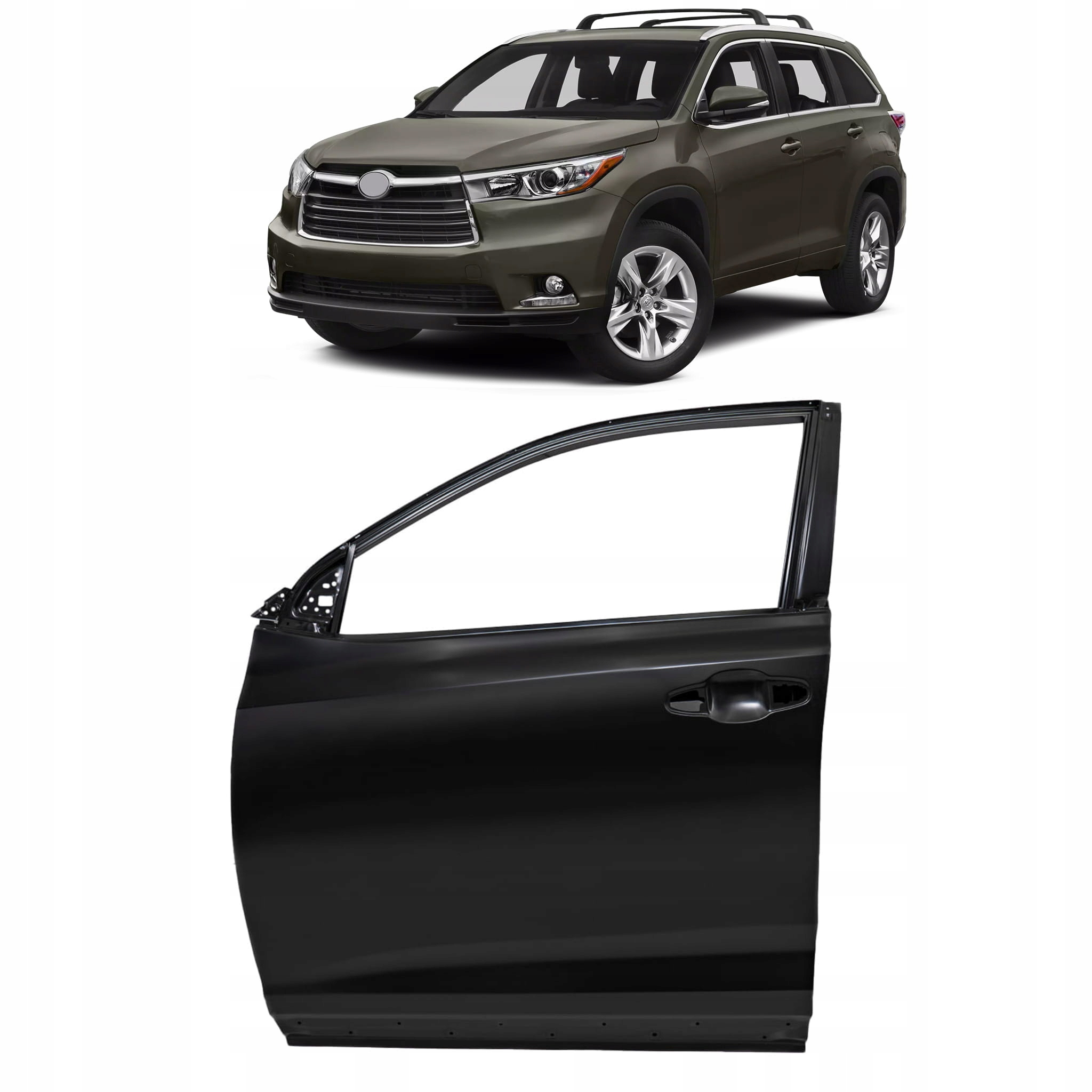 TOYOTA HIGHLANDER XU50 2013-19 DRZWI PRZEDNIE LEWE