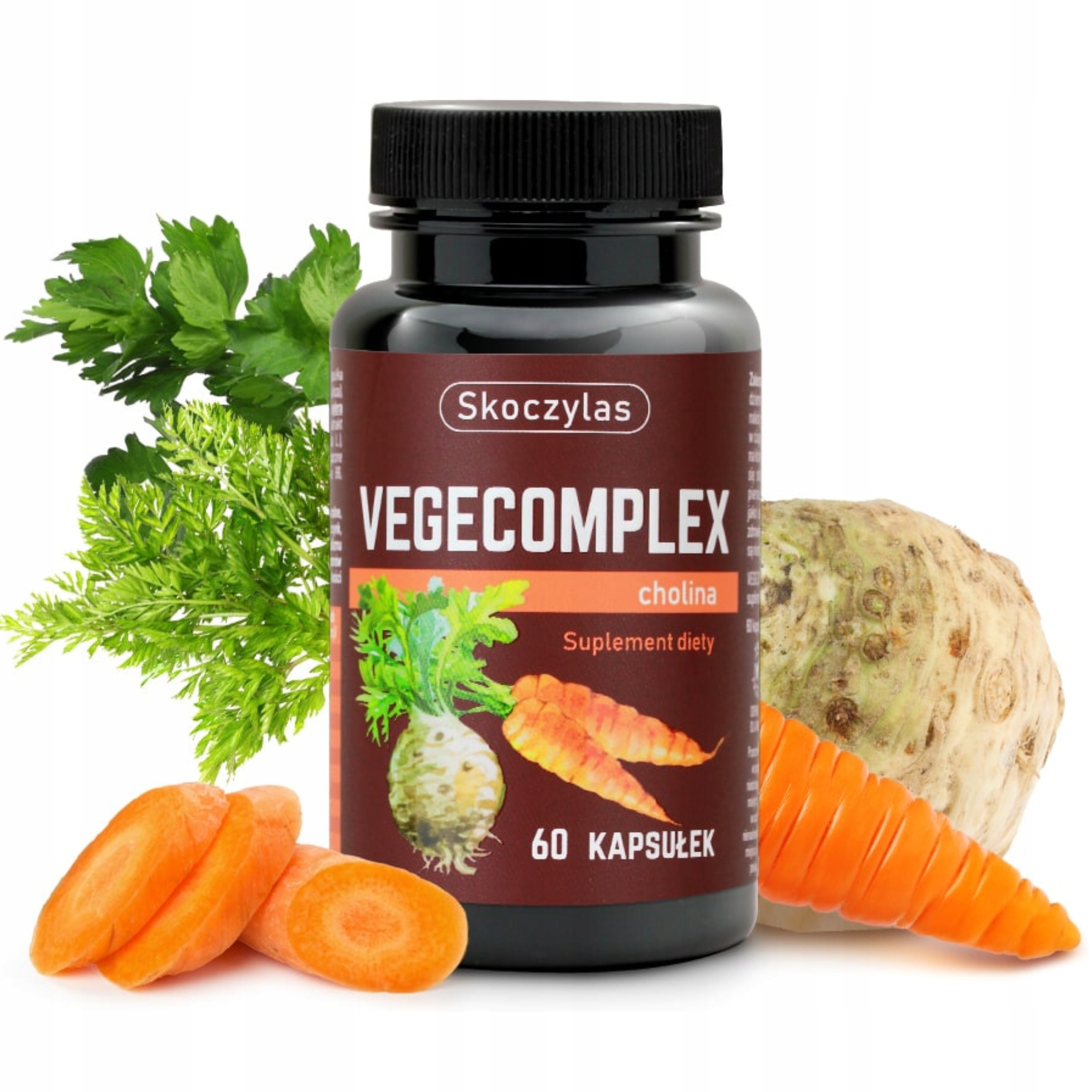 Skoczylas VEGECOMPLEX Cholina Wapń JOD Żelazo B12