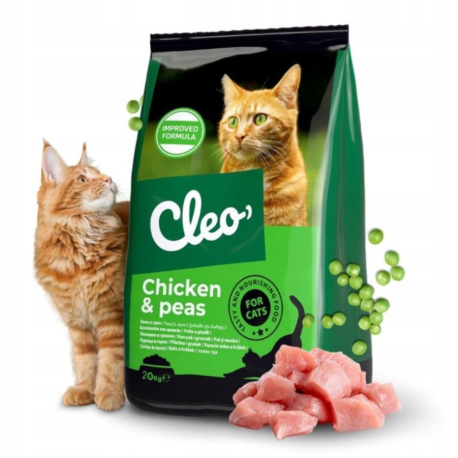 Cleo Chicken & peas dla kotów dorosłych Kurczak z groszkiem 20kg