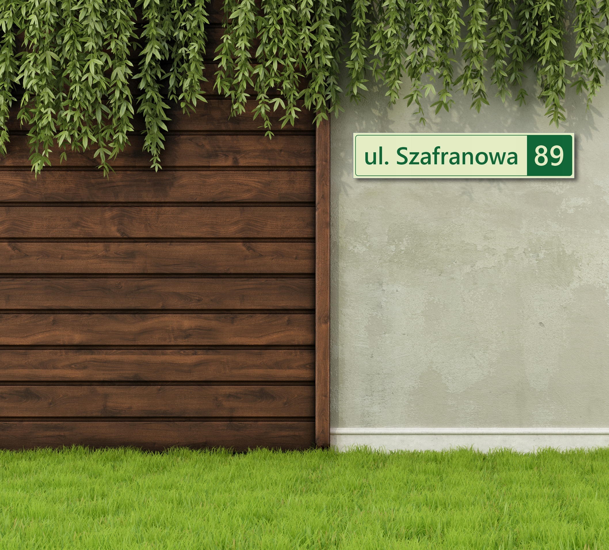Tablica tabliczka adresowa z nr domu, płotu 60x12 Marka Creator