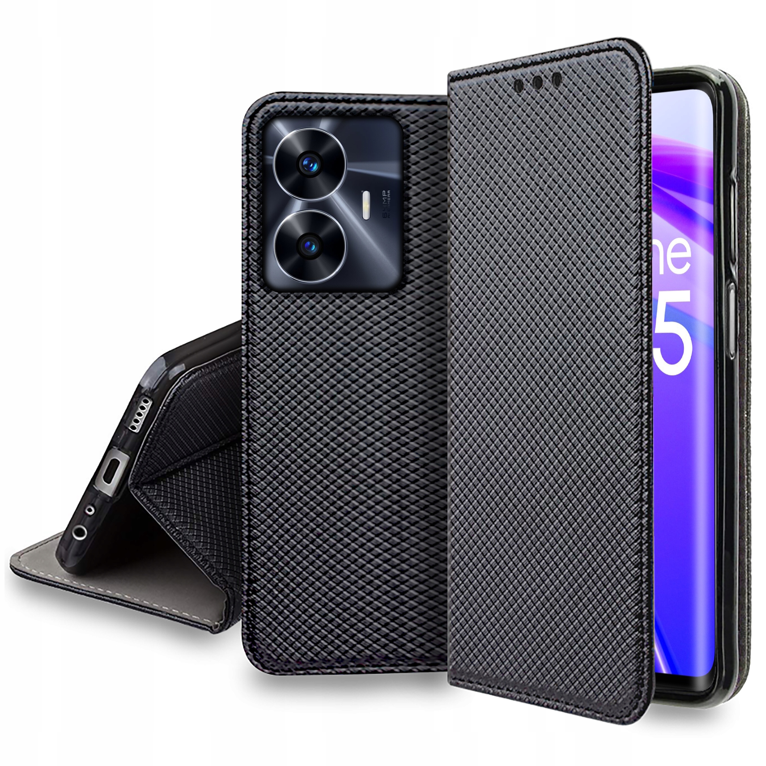 

Etui do Realme C55 Smart Magnet Case Szkło 9H