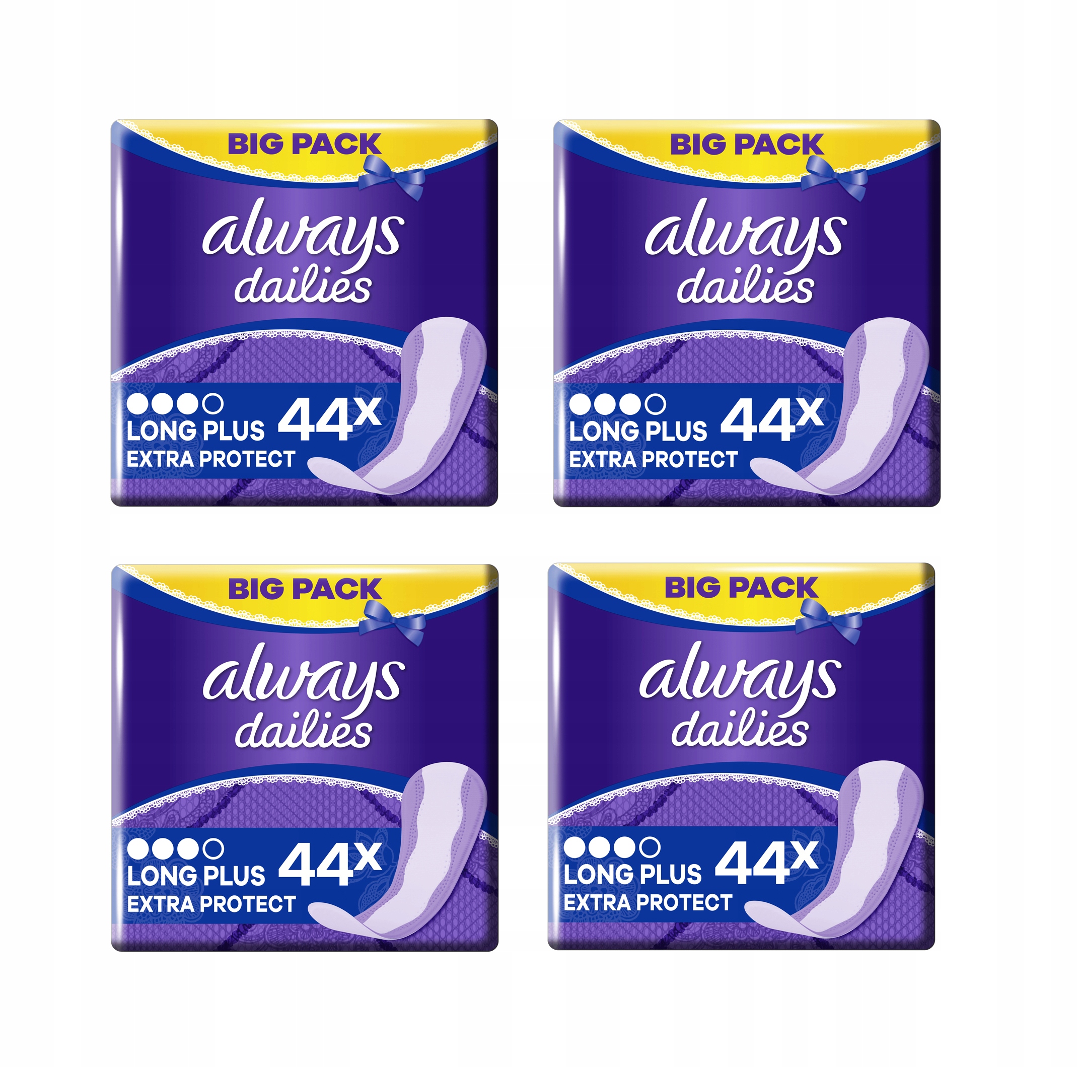 

Wkładki Always Liner Long Plus Trio 4 x 44 sztuki