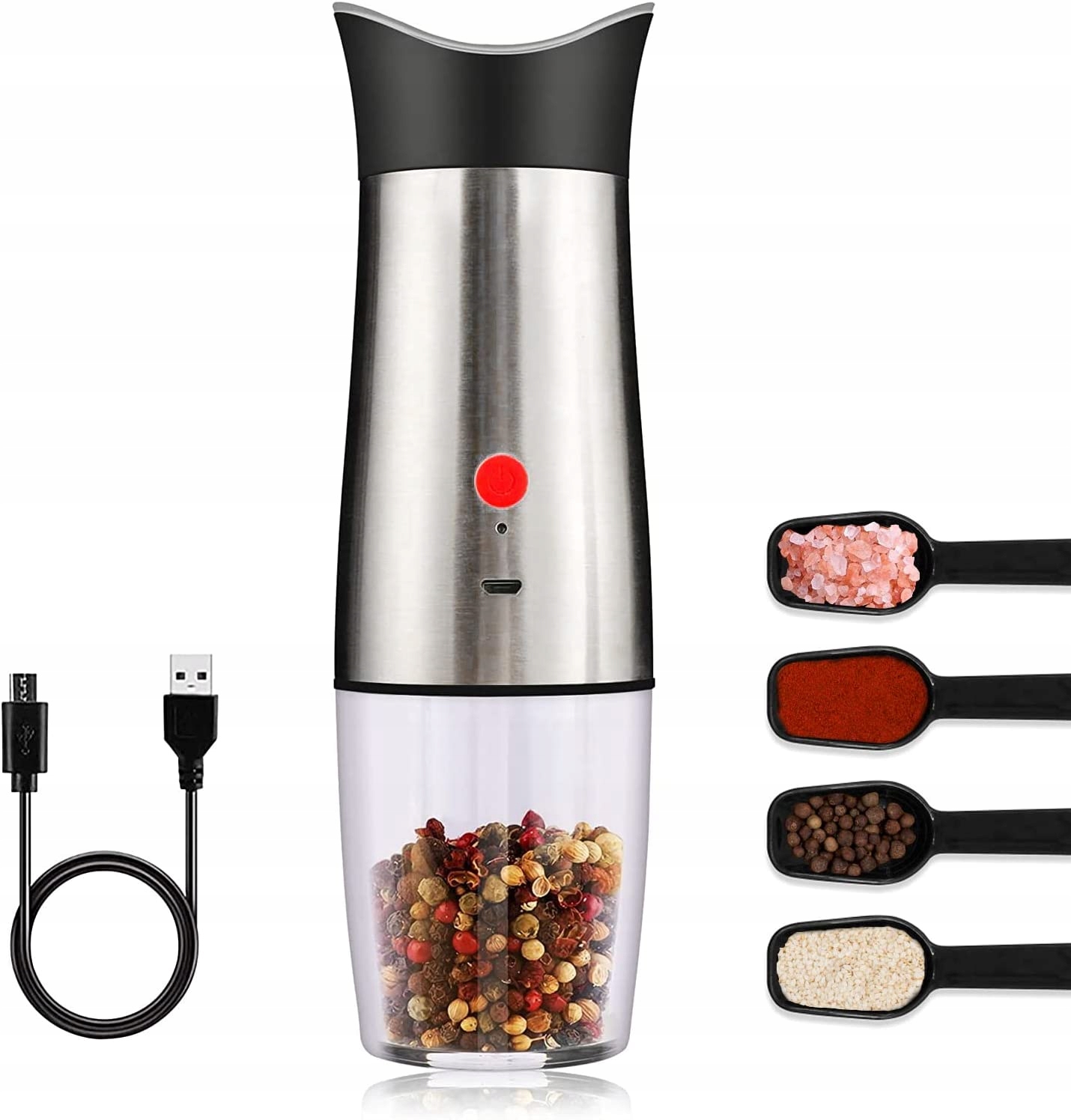 Elektrické mlýnky L-timeyuu SW-205 stříbrné/šedé