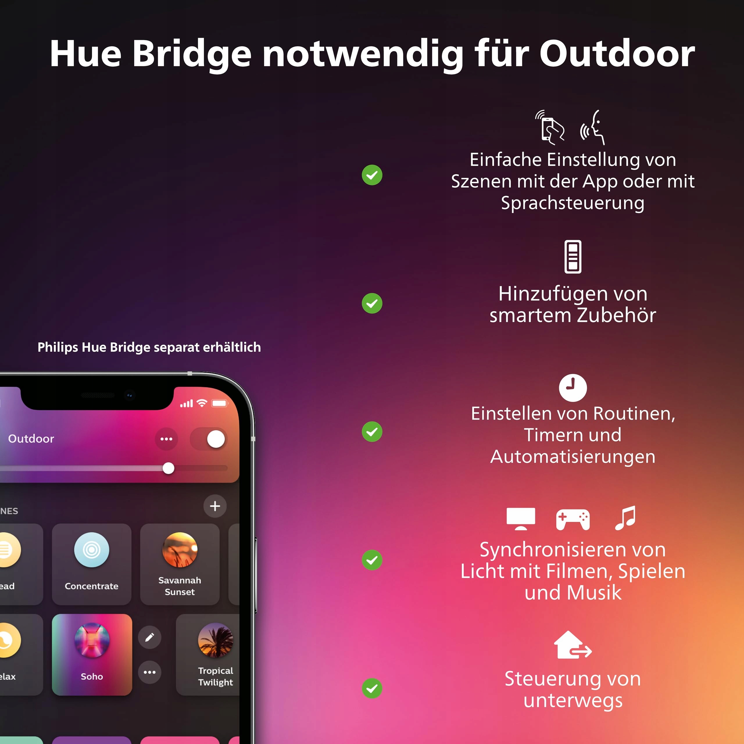PHILIPS Hue White Color Ambiance Lily Zestaw Ogrodowy 3 Lampy Zewnętrzne — miniatura 7