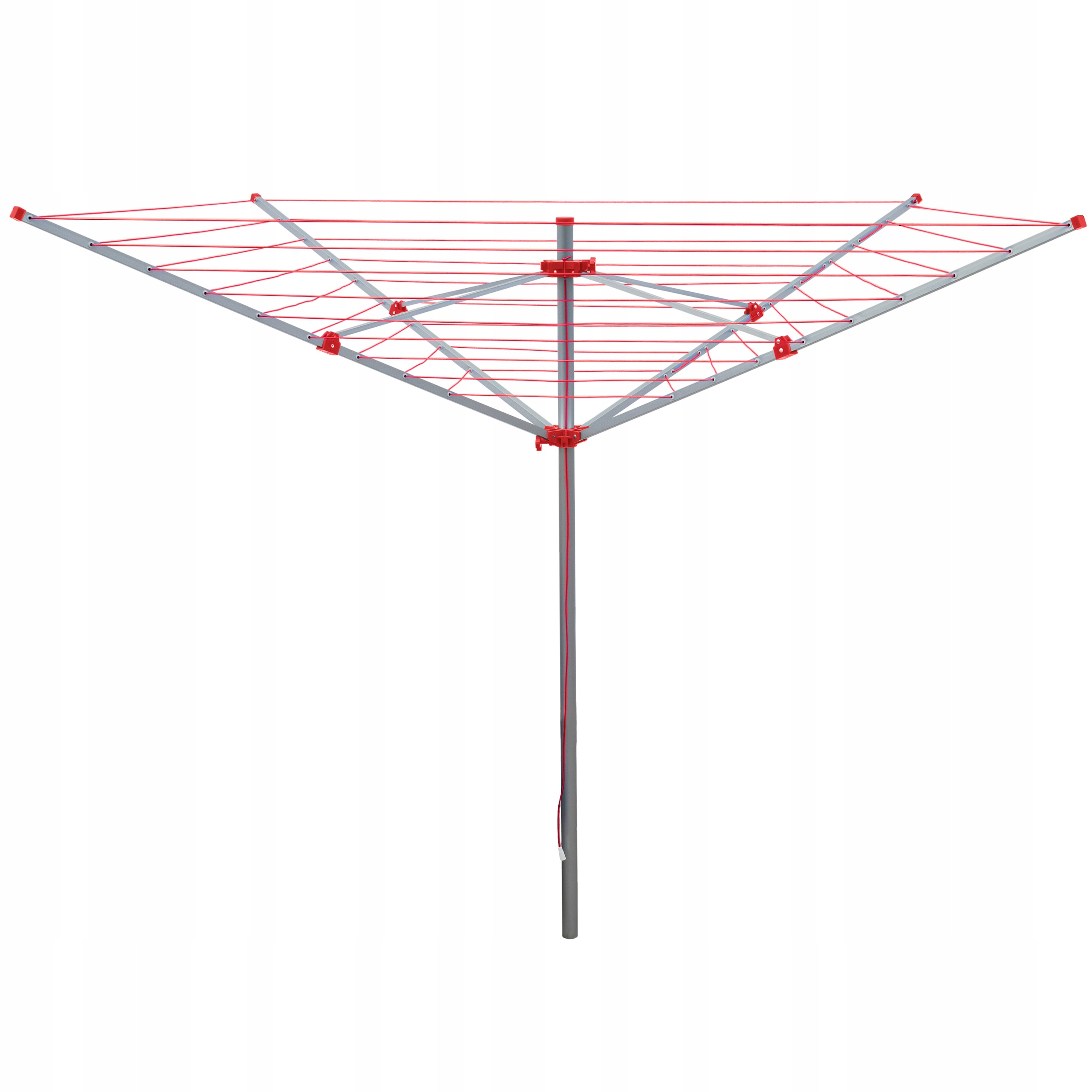 Duża Suszarka Ogrodowa Na Pranie Aluminiowa 50M Wytrzymała Obrotowa Solidna