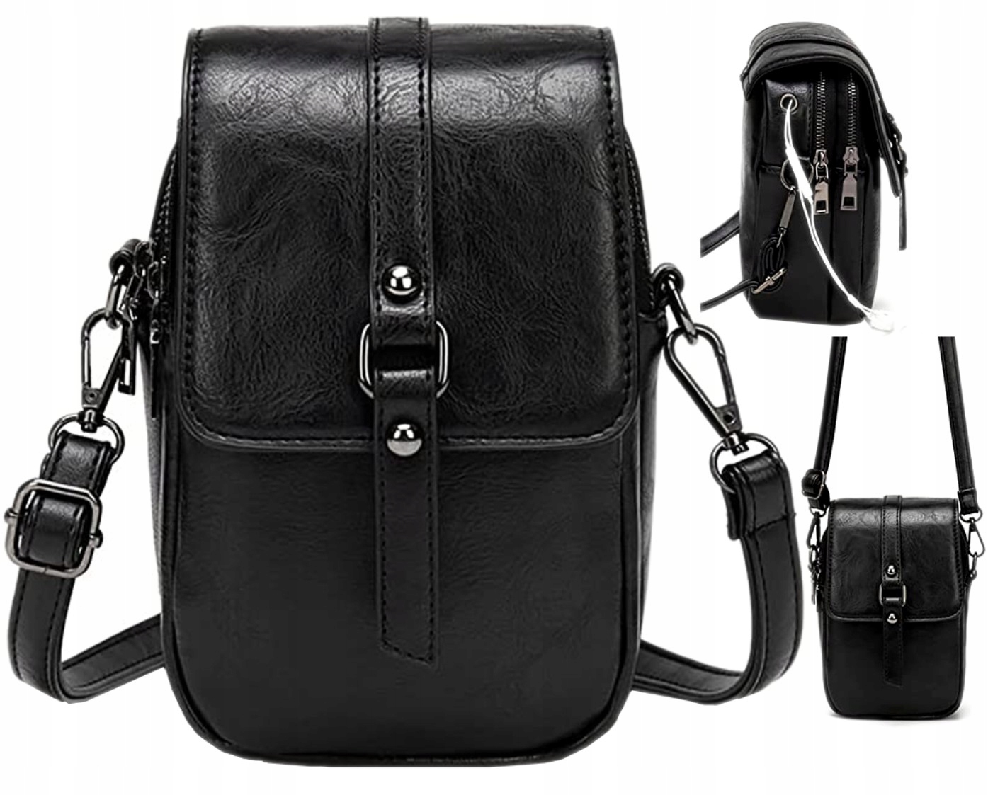 

Damska Torebka skórzana listonoszka Crossbody boho