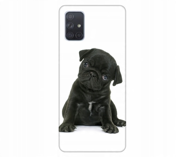 

Etui wzory do Samsung Galaxy A71 Pies mops szczeni