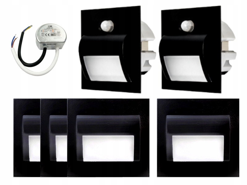 Sada Halogen Led schodišťová lampa 6x senzory