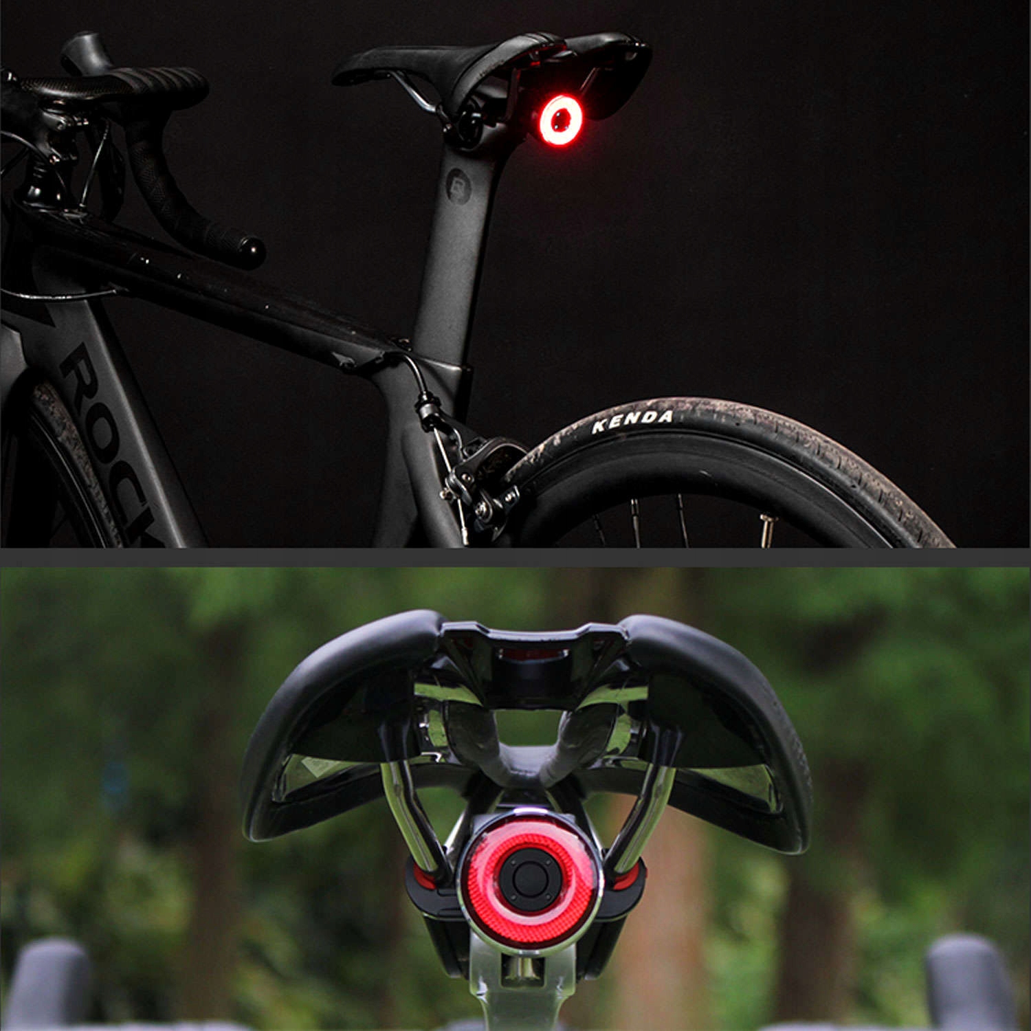 ROCKBROS MOCNA LAMPKA ROWEROWA TYLNA INTELIGENTNY SYSTEM STOP HAMOWANIE Model Q5