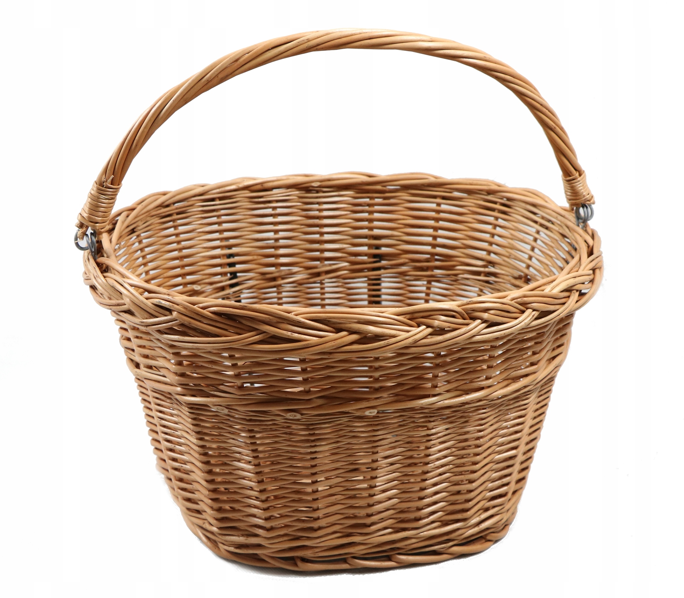 KOSZ WIKLINOWY ROWEROWY NA PRZÓD BRĄZOWY HAKI HIT!