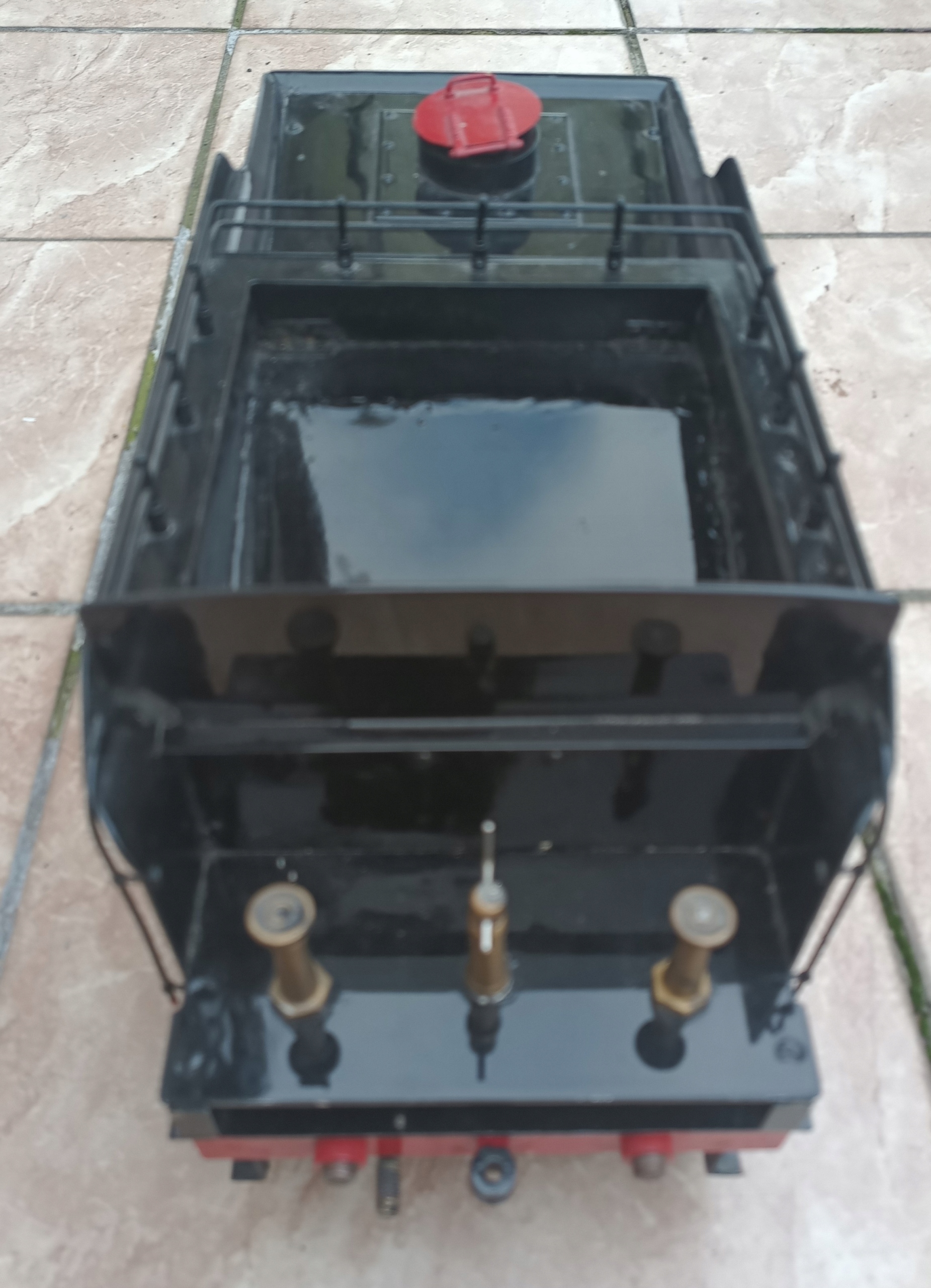 Zabytkowy Duży Model Tender Lokomotywy 42cm