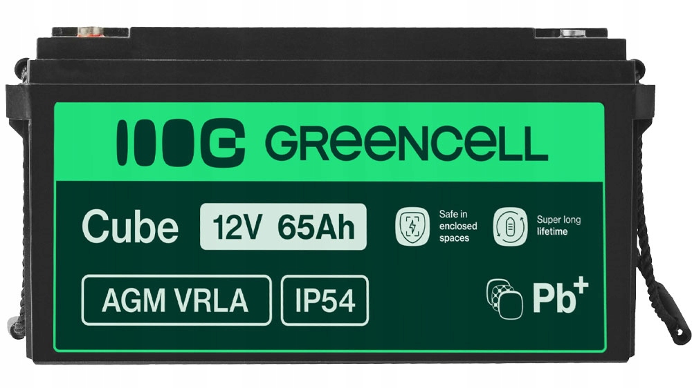 Akumulator Agm Green Cell 12V 65Ah Zasilacz Awaryny Ups Wózek Inwalidzki