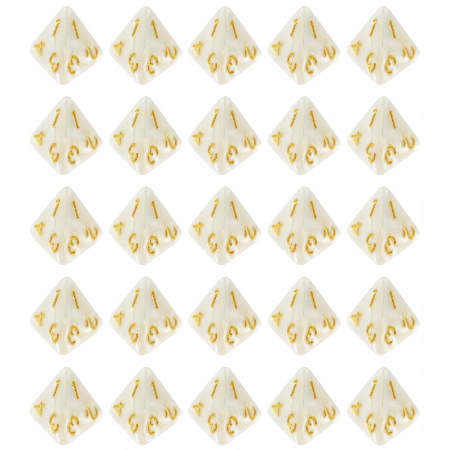 ZESTAW 25X KOŚĆ K4 RPG ŚNIEŻNA KRAINA