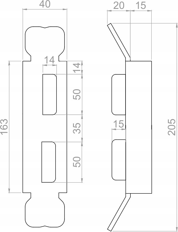 ZACZEP ZATRZASK ODBÓJ OPÓR DO FURTKI BRAMY ZAMKA Marka WDB