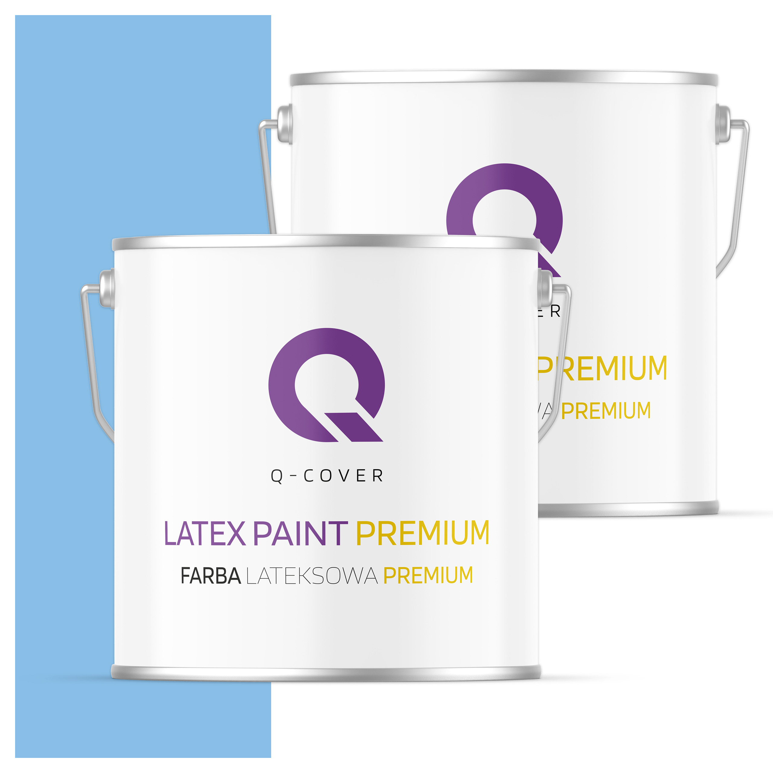 Plamovzdorná farba Umývateľná na steny stropov 5L mat Kráľovská modrá H0141