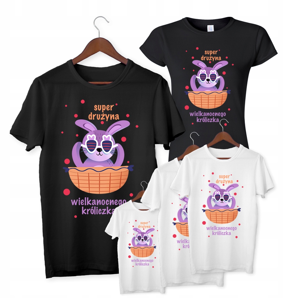 

5 Koszulek Na Wielkanoc Drużyna Króliczka