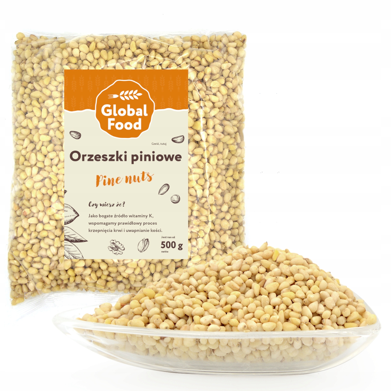 Levně Piniové Ořechy Cedrové Piniové 500 g (0,5 kg)