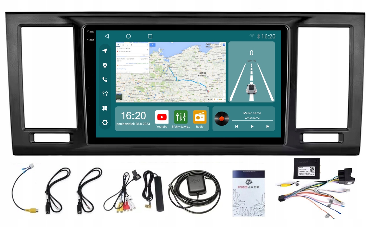 Radio Navigace Vw Transportér Multivan T6 Carplay Android 8/256GB Sim